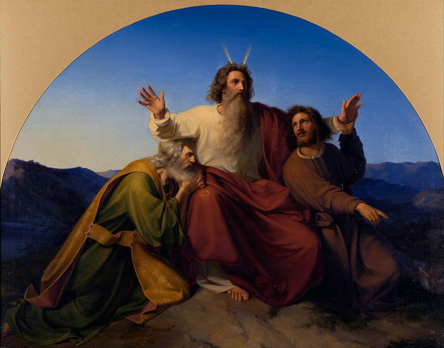 Moses Aaron and Hur Painting by Alexander Heubel - Fine Art America