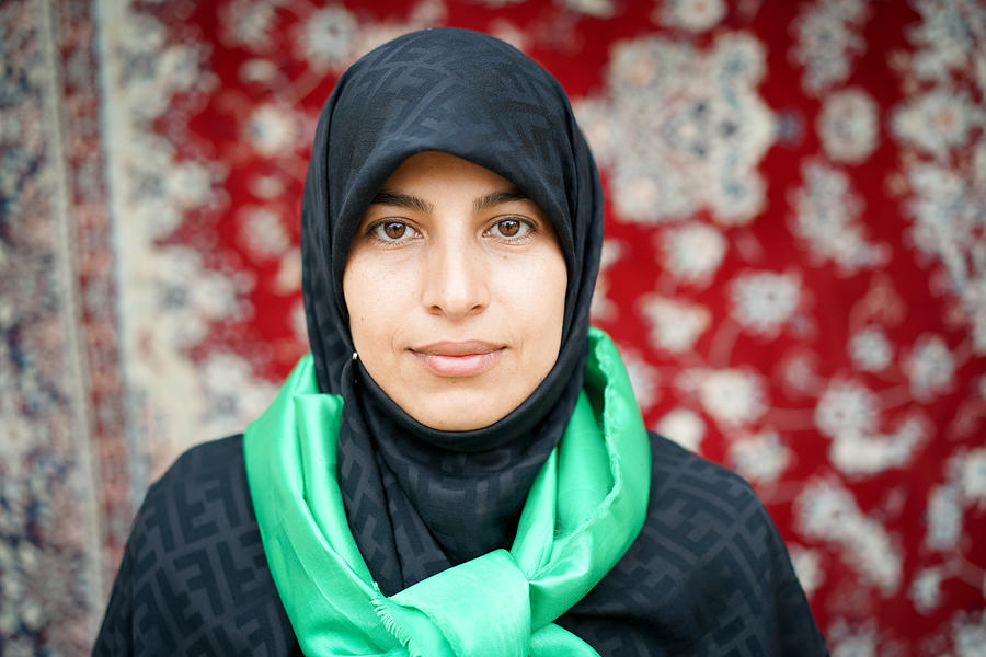 Muslim woman portrait on street #6 Photograph by Jasmin Merdan