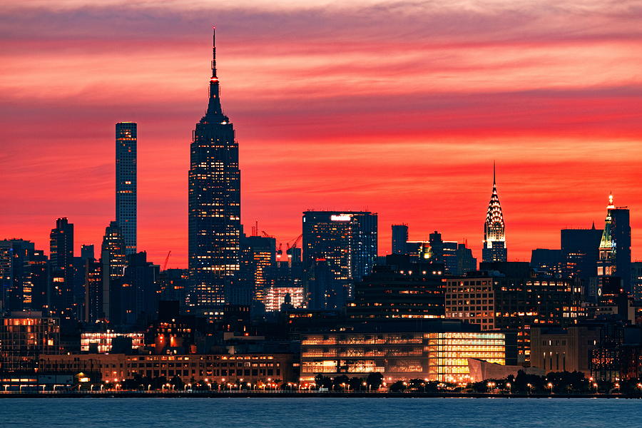 New York City skyline #6 Photograph by Songquan Deng
