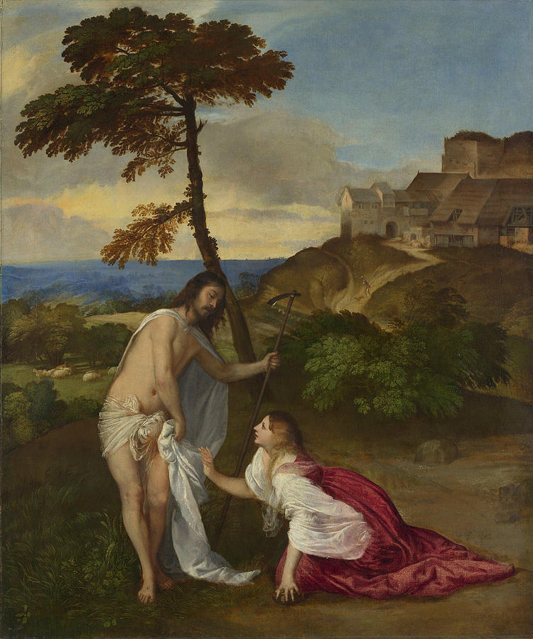Titian Painting - Noli me Tangere  #6 by Titian