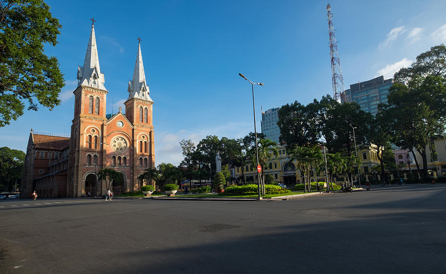 Notre-Dame Cathedral Basilica of Saigon, officially Cathedral Basilica of Our Lady of The Immaculate Conception is a cathedral located in the downtown of Ho Chi Minh City, Vietnam #6 Photograph by Ho Ngoc Binh