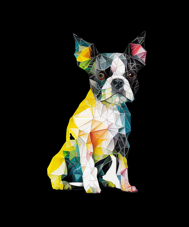Origami British Bulldog Digital Art by About Passion Art - Pixels