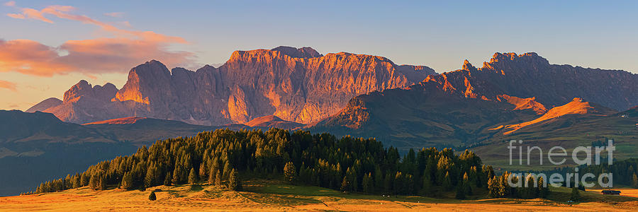 Panorama from Alpe di Siusi #6 Photograph by Henk Meijer Photography