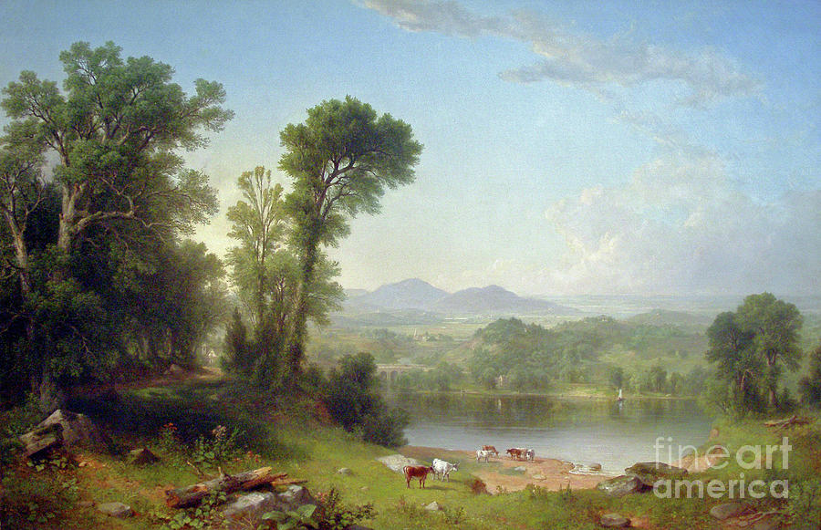 Pastoral Landscape #6 Painting by Asher Brown Durand