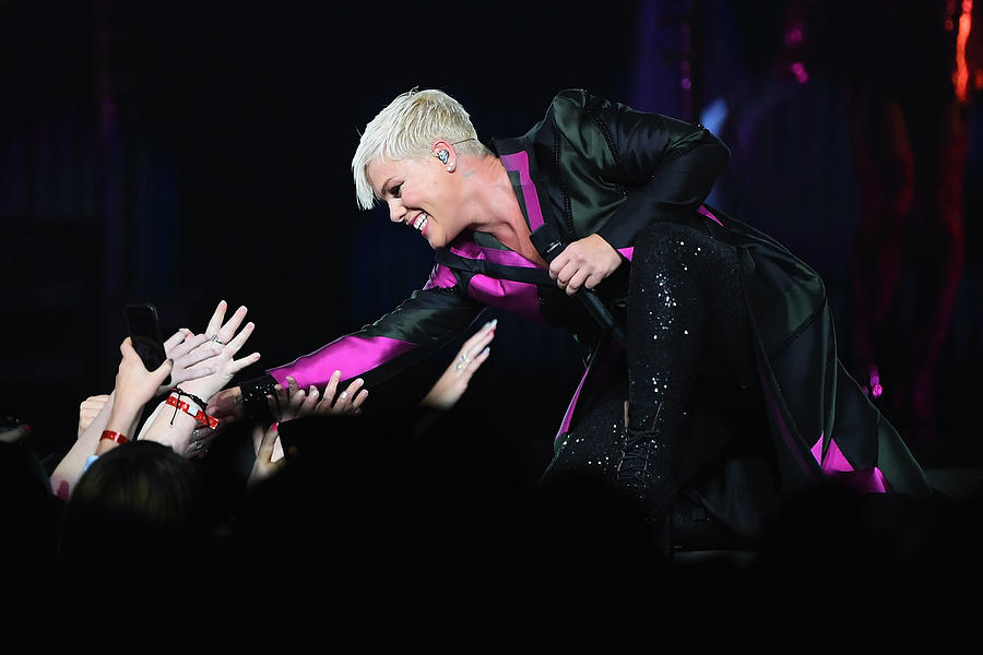 PINK Beautiful Trauma World Tour 2018 - Melbourne #6 Photograph by Quinn Rooney
