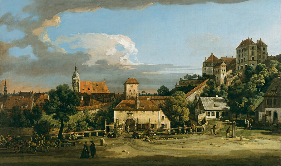 Pirna - The Obertor from the South by Bernardo Bellotto Pirna - The Obertor from the South by Bernardo Bellotto