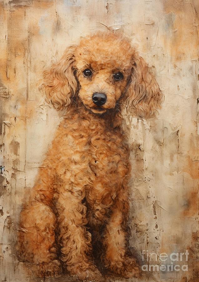 Poodle's Warm Portrait #6 Painting by Lauren Blessinger - Fine Art America