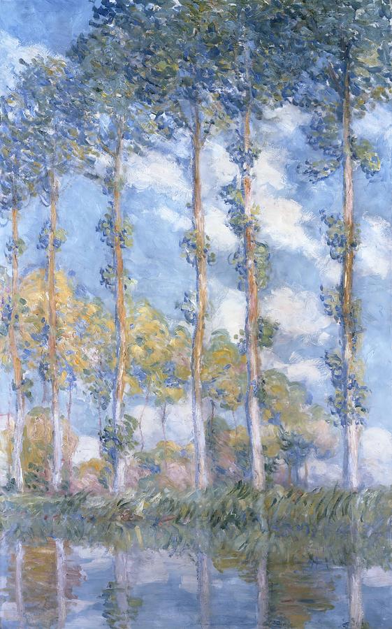 Claude Monet Painting - Poplars  #6 by Claude Monet