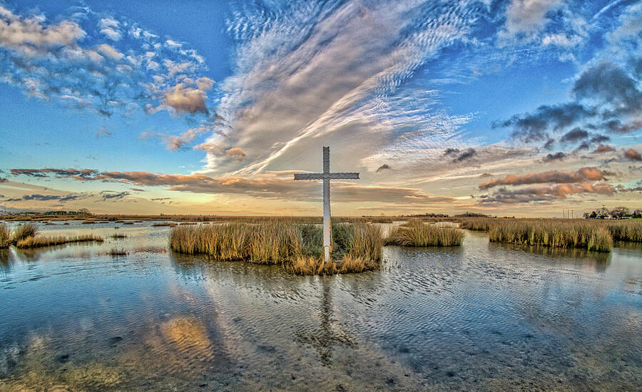 Poquoson Marsh Cross #12 Photograph by Jerry Gammon