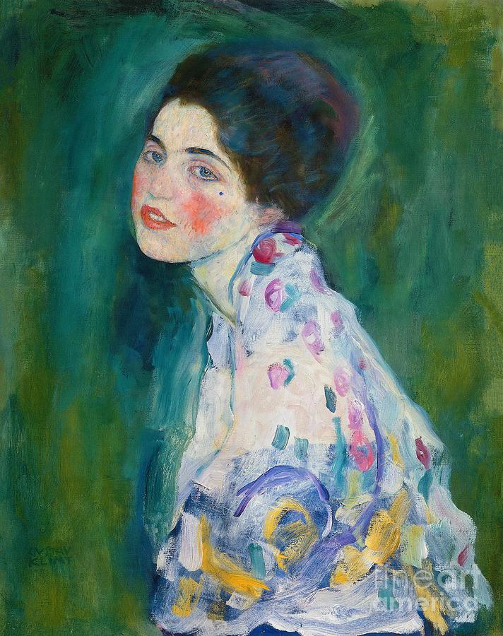 Portrait of a Young Woman #6 Painting by Gustav Klimt