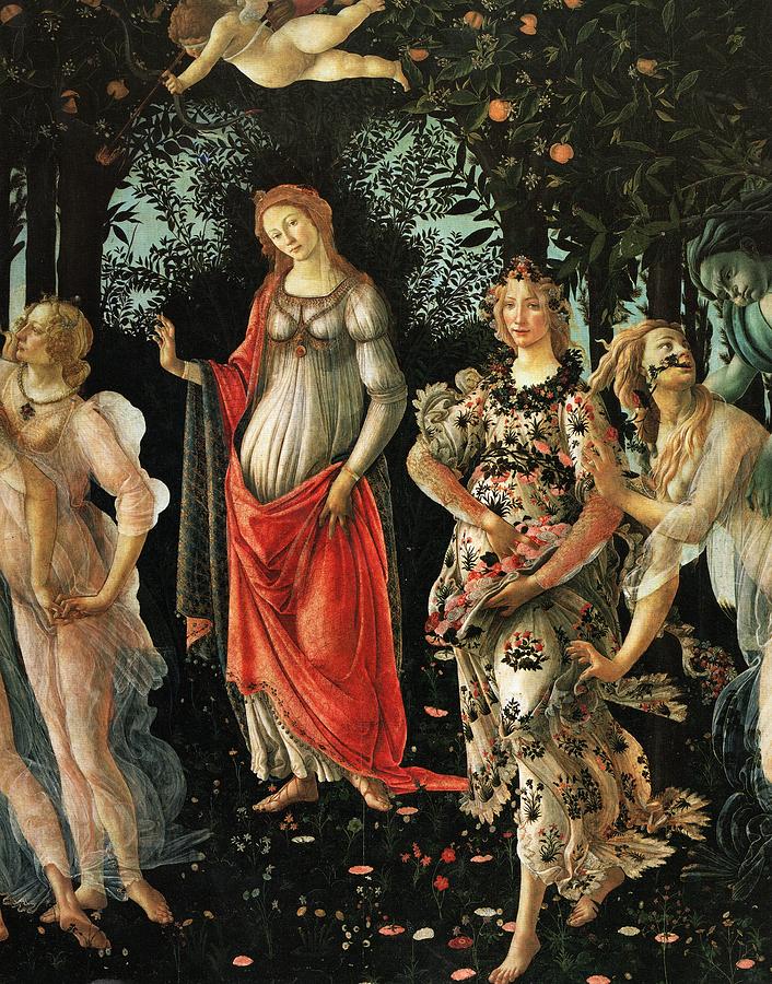 Sandro Botticelli Primavera Throw Pillow Case 