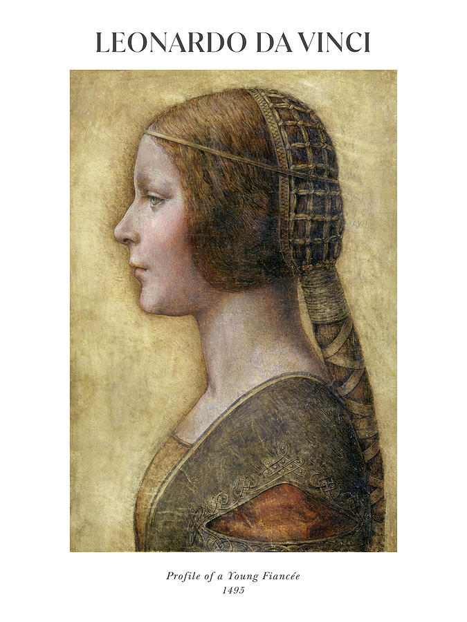 Profile of a Young Fiancee Painting by Leonardo da Vinci | Fine Art America