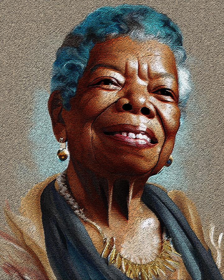 Realistic Portrait Of Maya Angelou Digital Art by Edgar Dorice - Fine ...