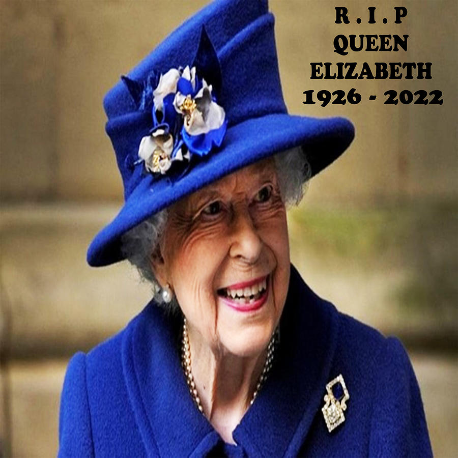 RIP constitutional monarchy queen Elizabeth II Digital Art by Audy ...