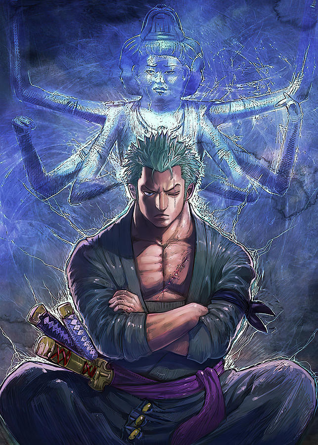 Roronoa Zoro One Piece Painting by Cloud Lee