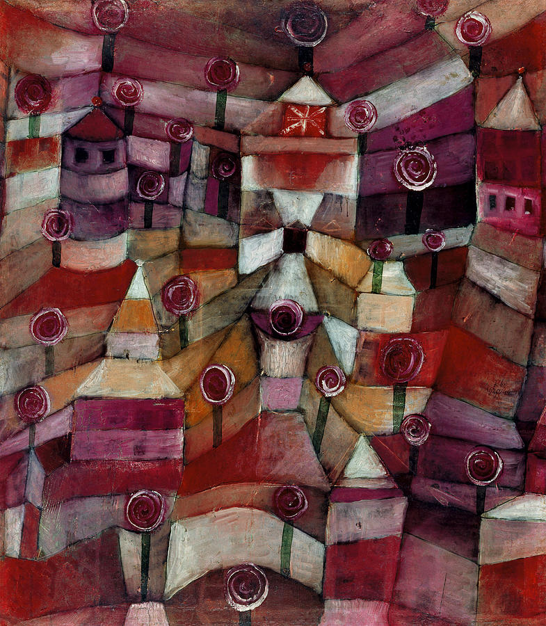 Rose Garden By Paul Klee Painting