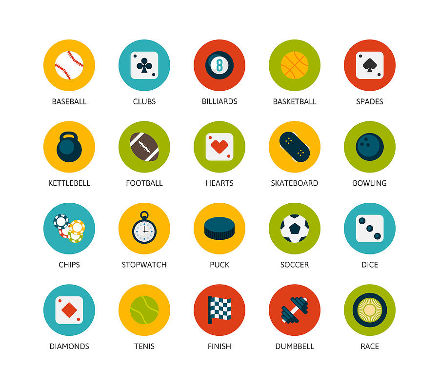 Round icons thin flat design, modern line stroke style #6 Drawing by Sidmay