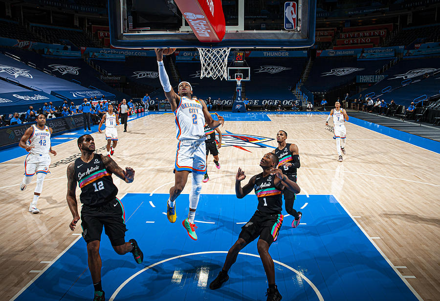 San Antonio Spurs v Oklahoma City Thunder #6 Photograph by Zach Beeker