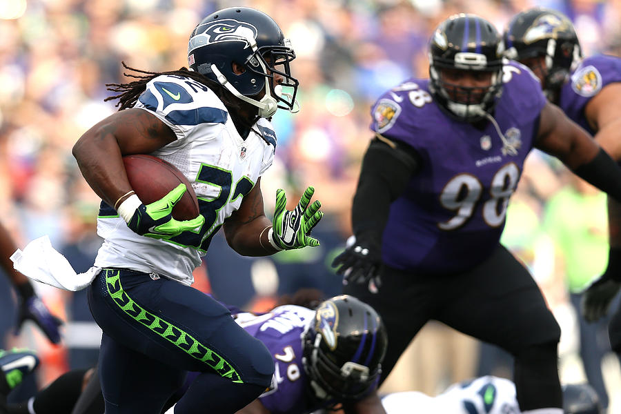 Seattle Seahawks v Baltimore Ravens #6 Photograph by Patrick Smith
