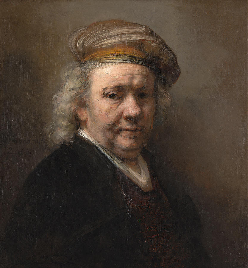 Rembrandt Painting - Self Portrait  #6 by Rembrandt