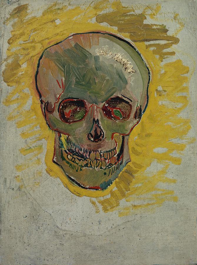 Vincent Van Gogh Painting - Skull #6 by Vincent van Gogh