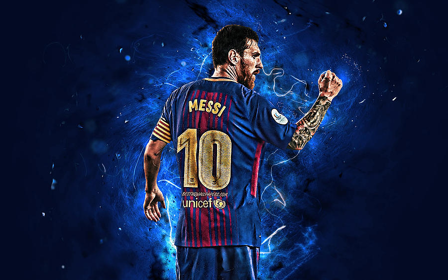 Sports Lionel Messi Soccer Player FC Barcelona Argentinian Digital Art ...