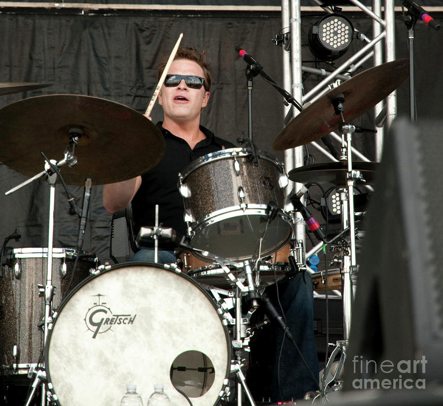 Stanton Moore with Galactic at Bonnaroo #7 Photograph by David Oppenheimer