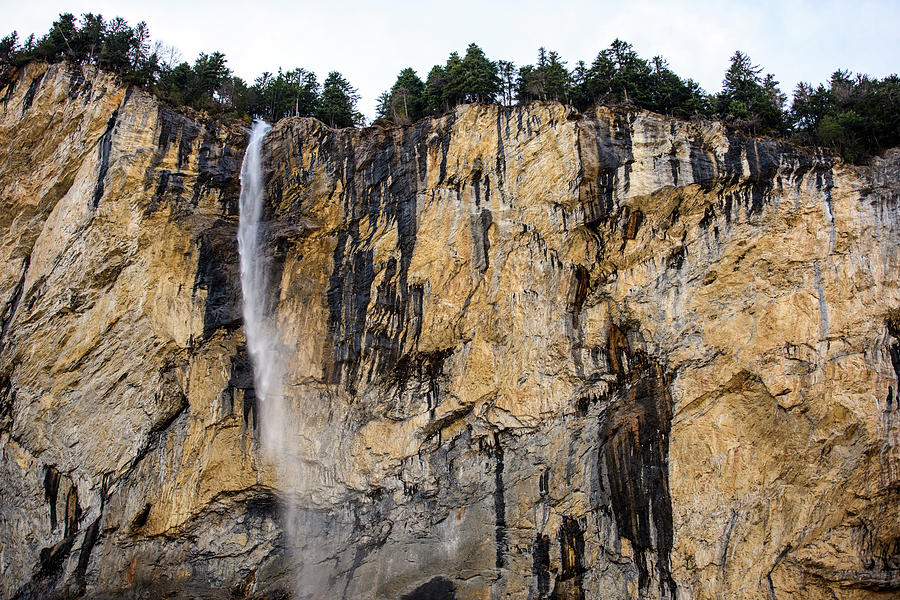 Mountain Photograph - Staubbach Waterfall #6 by Svetlana Sewell