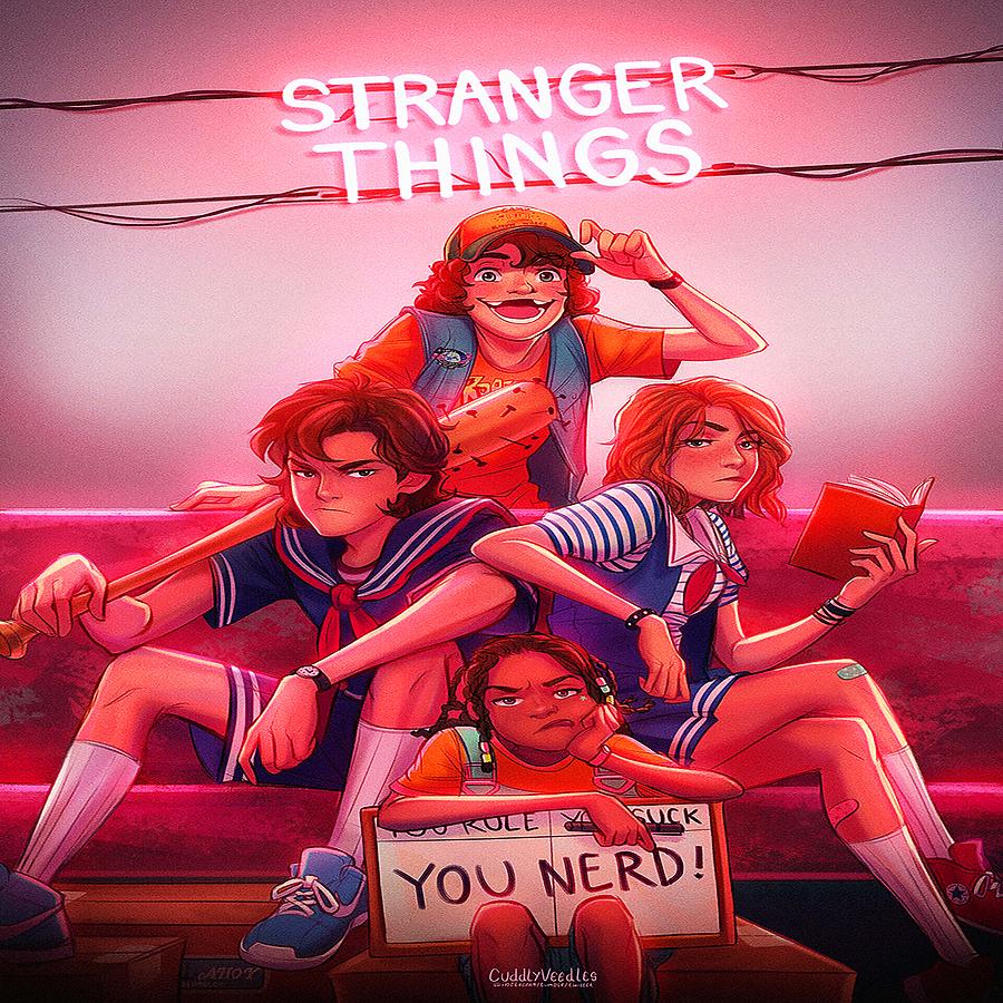 Stranger Things Painting by Issam Lachtioui - Fine Art America