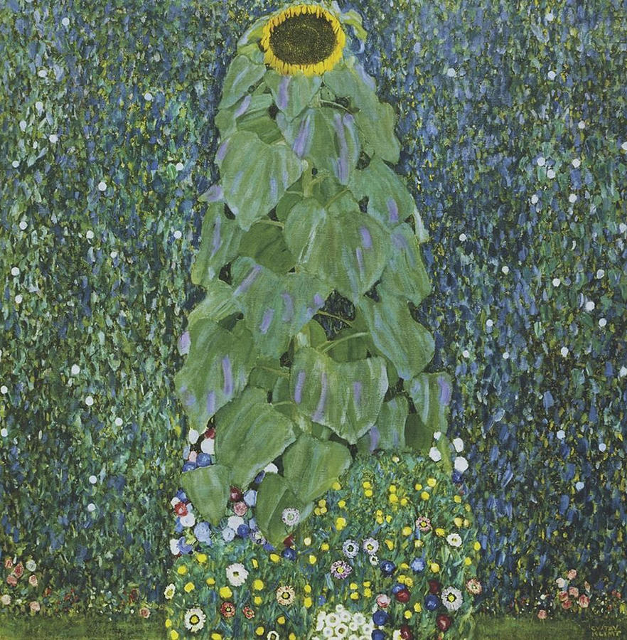 Vincent Van Gogh Painting - Sunflower #6 by Gustav Klimt