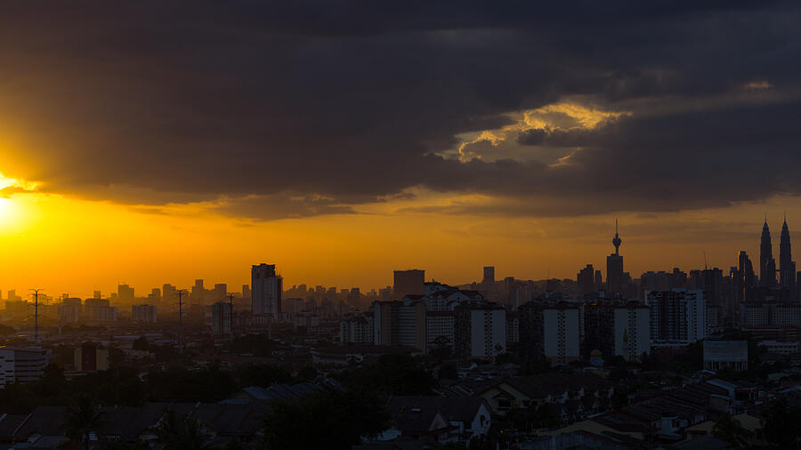 Sunset in Kuala Lumpur #6 Photograph by Shaifulzamri