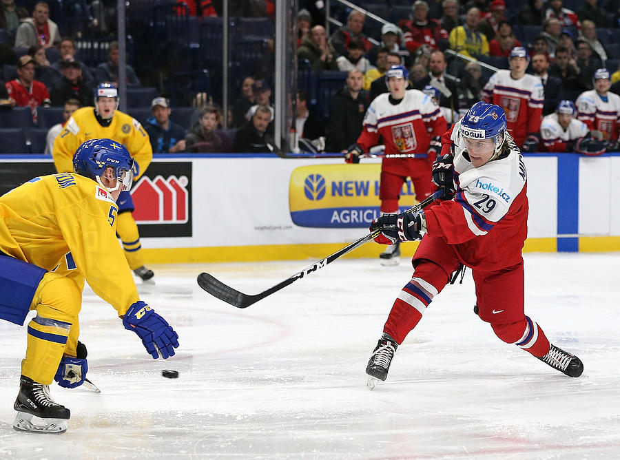 Sweden v Czech Republic - 2018 IIHF World Junior Championship #6 Photograph by Kevin Hoffman