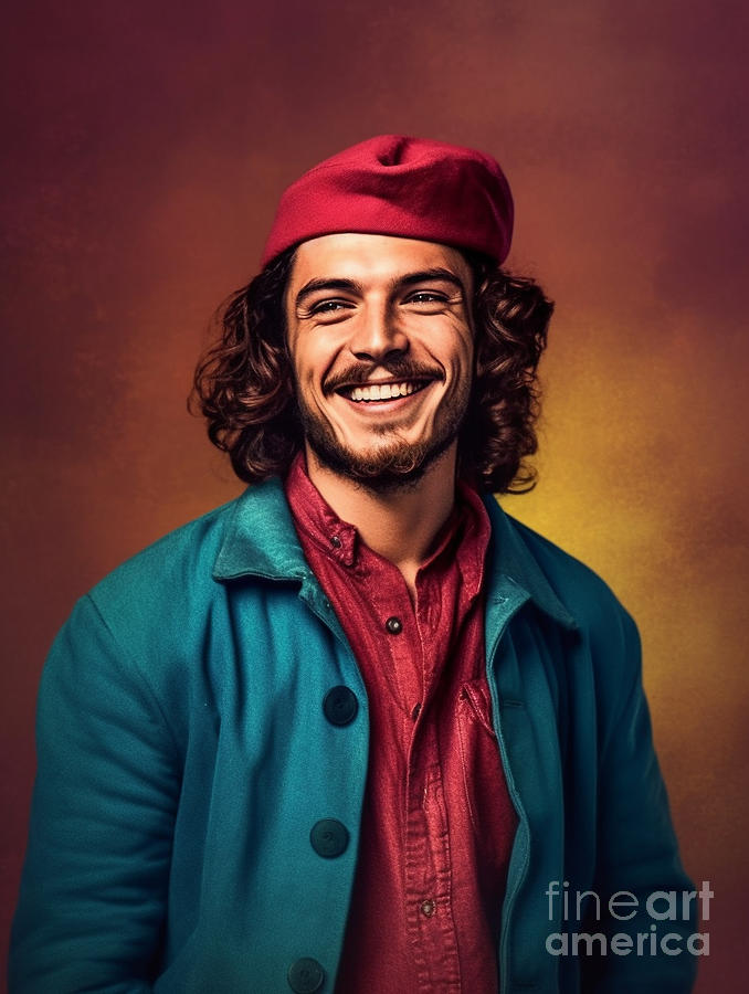 Teen Che Guevara happy and smiling Surreal by Asar Studios Painting by ...