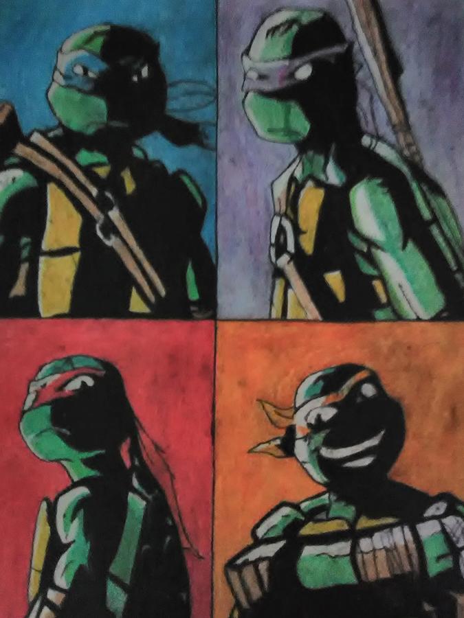 Teenage Mutant Ninja Turtles Drawing by David Stephenson - Pixels