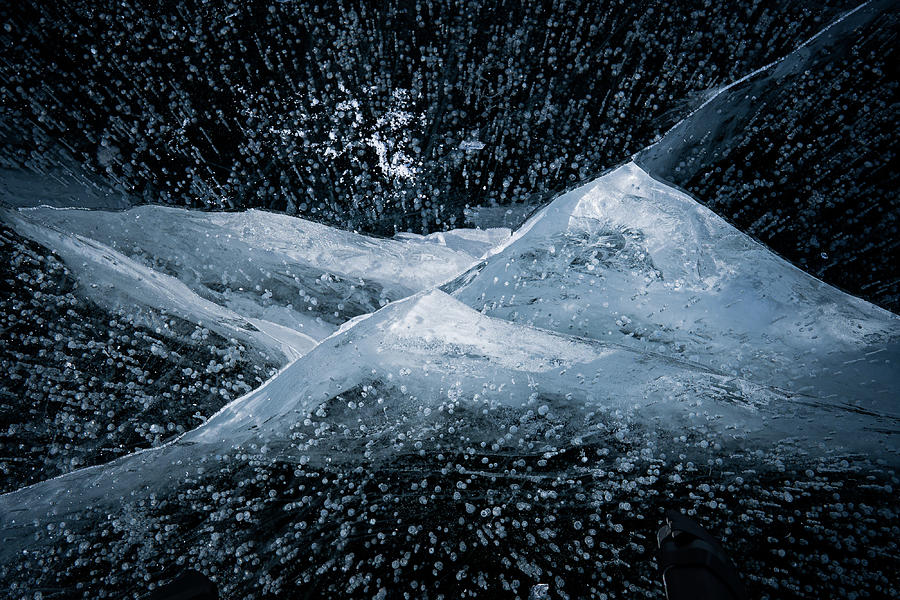 Texture Of Frozen Lake  #6 Photograph by Julieta Belmont