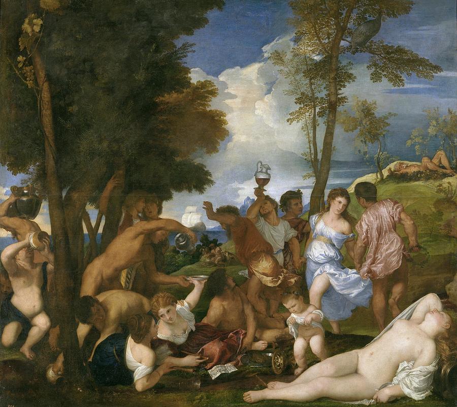 The Bacchanal Of The Andrians Painting By Titian Pixels   6 The Bacchanal Of The Andrians Titian 