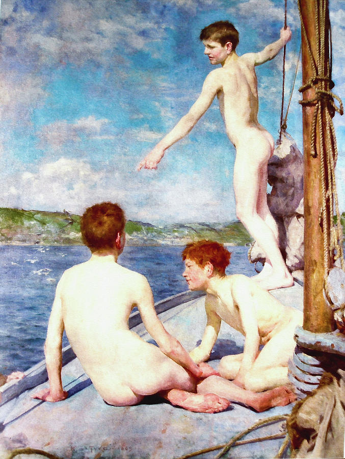 Henry Scott Tuke Painting - The bathers #6 by Alexander Ivanov