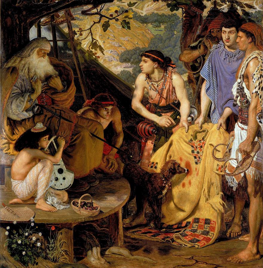 Brown Painting - The Coat Of Many Colours #3 by Ford Madox Brown