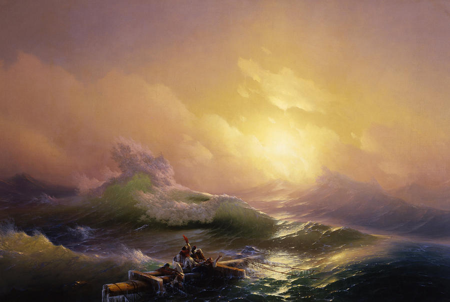 Nature Painting - The Ninth Wave by Hovhannes Aivazovsky by Mango Art