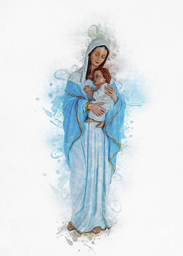 The Virgin Mary #6 Digital Art by Ian Mitchell
