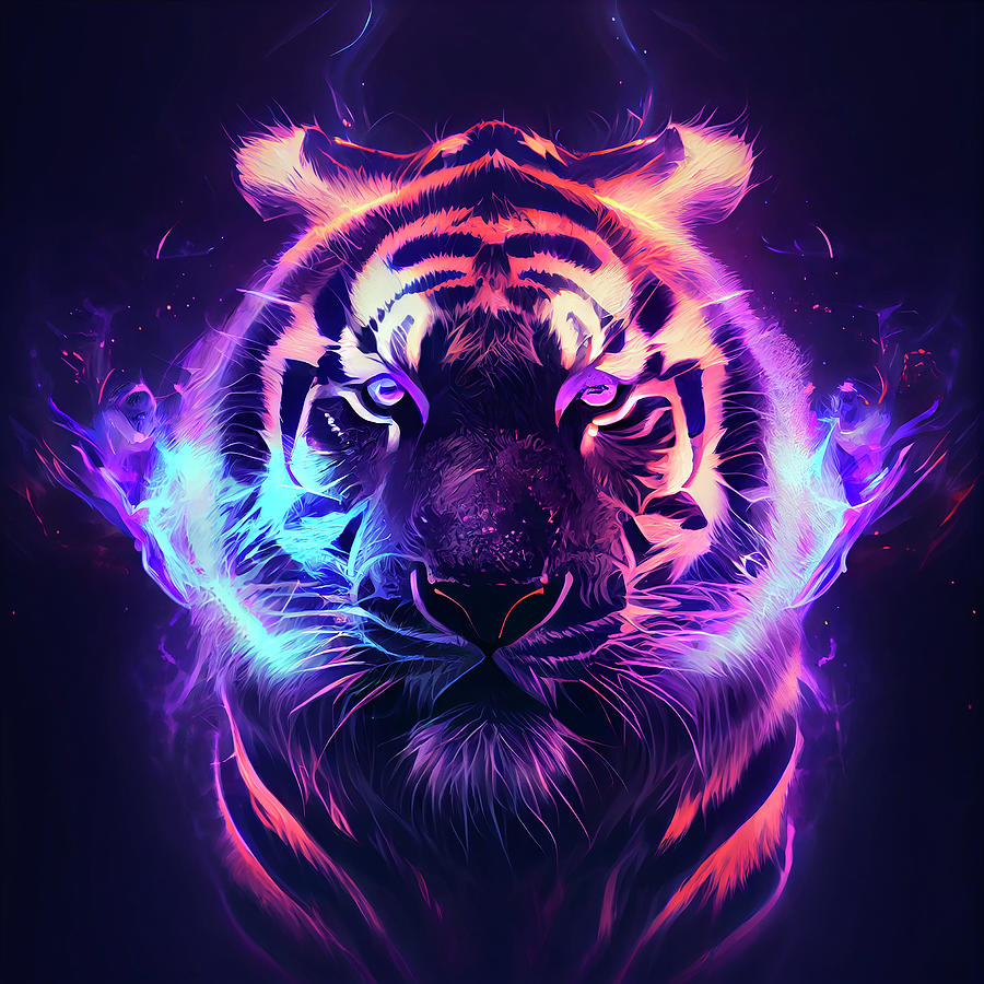 Transparent Magical Tiger Art Digital Art by Tim Hill - Fine Art America