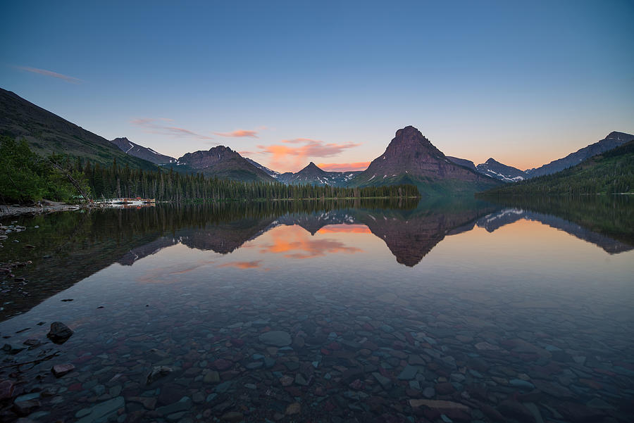Two Medicine Lake Sunrise #6 Photograph by HaizhanZheng