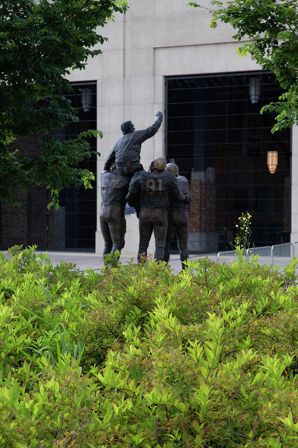 Back view of Coach Ara Parseghian at University of Notre Dame Photograph by Eldon McGraw