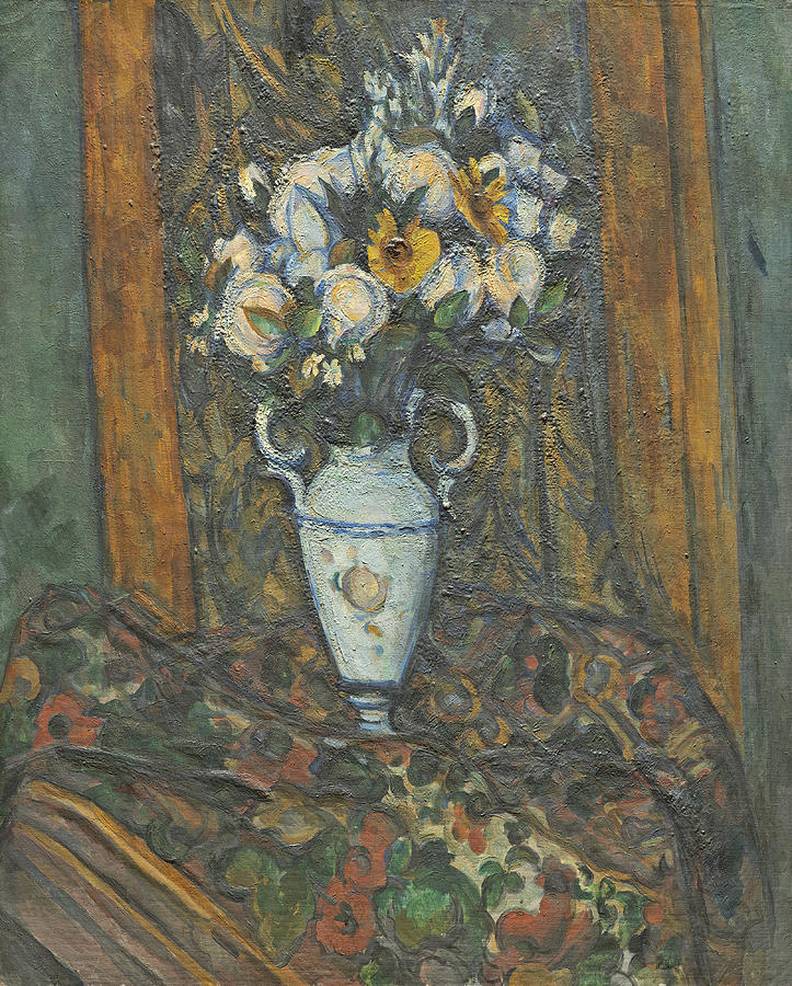 Vase of Flowers #7 Painting by Paul Cezanne