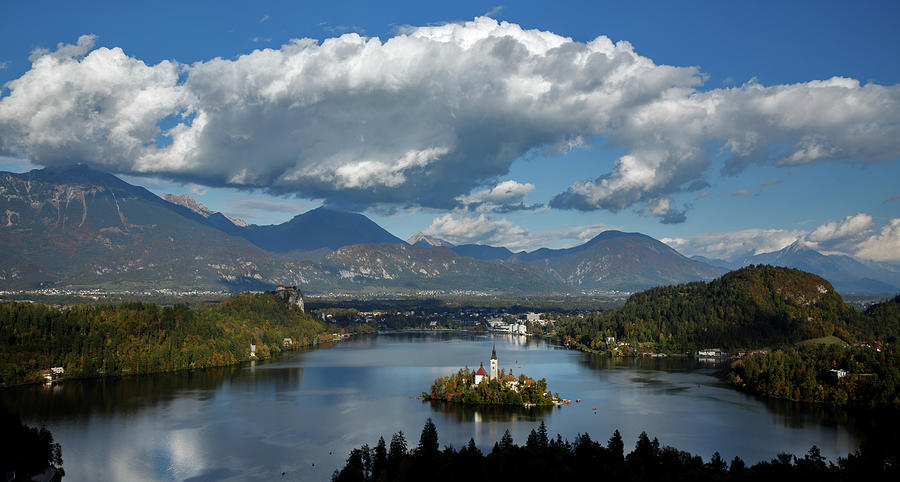 View of Lake Bled from Ojstrica #9 Photograph by Ian Middleton