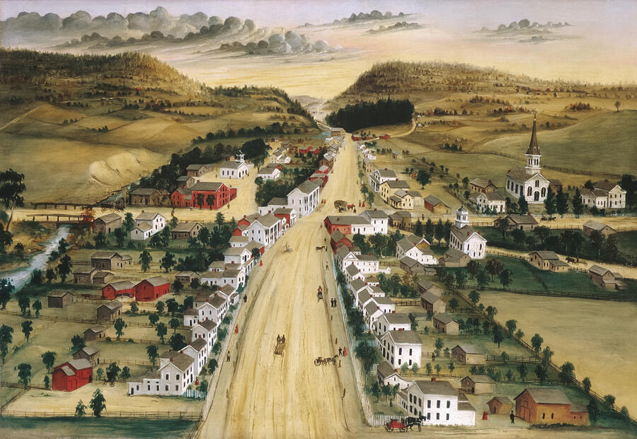 View of Poestenkill by Joseph H Hidley  Painting by The Luxury Art Collection