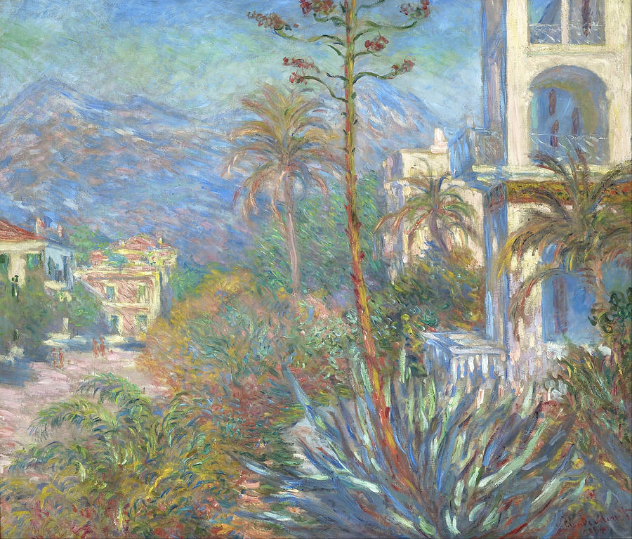 Villas at Bordighera #6 Painting by Claude Monet