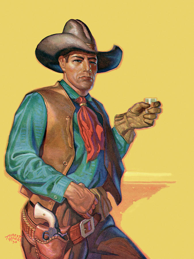 Vintage Wrangler - The Classic Cowboy Painting by Iorgos Gatchel - Fine ...