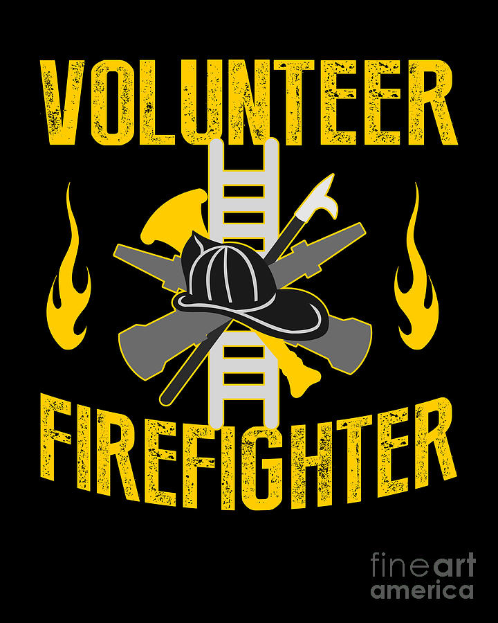 Volunteer Firefighter Axe Firefighting Gift Digital Art by Lukas Davis ...