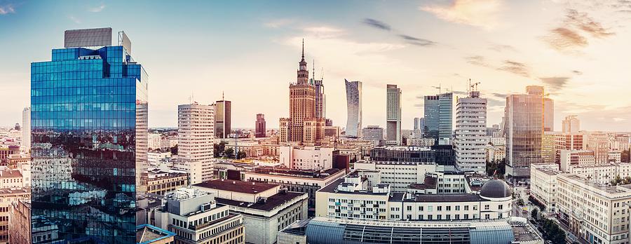 Warsaw, Poland Panorama Photograph By Michal Bednarek - Fine Art America